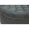 Baxton Studio Iglehart Gray Linen Modern Tufted Ottoman 96-4845 - alternate 3
